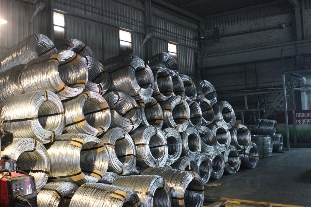 production of the metal fencing