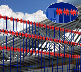 High-Security Fence Topaz with Razor Wire